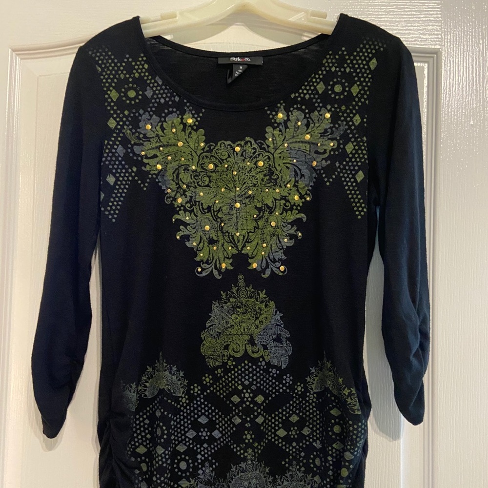 Style & Co. Long Sleeve Tee Shirt Size M